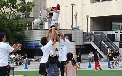 ラインアウト体験は人気